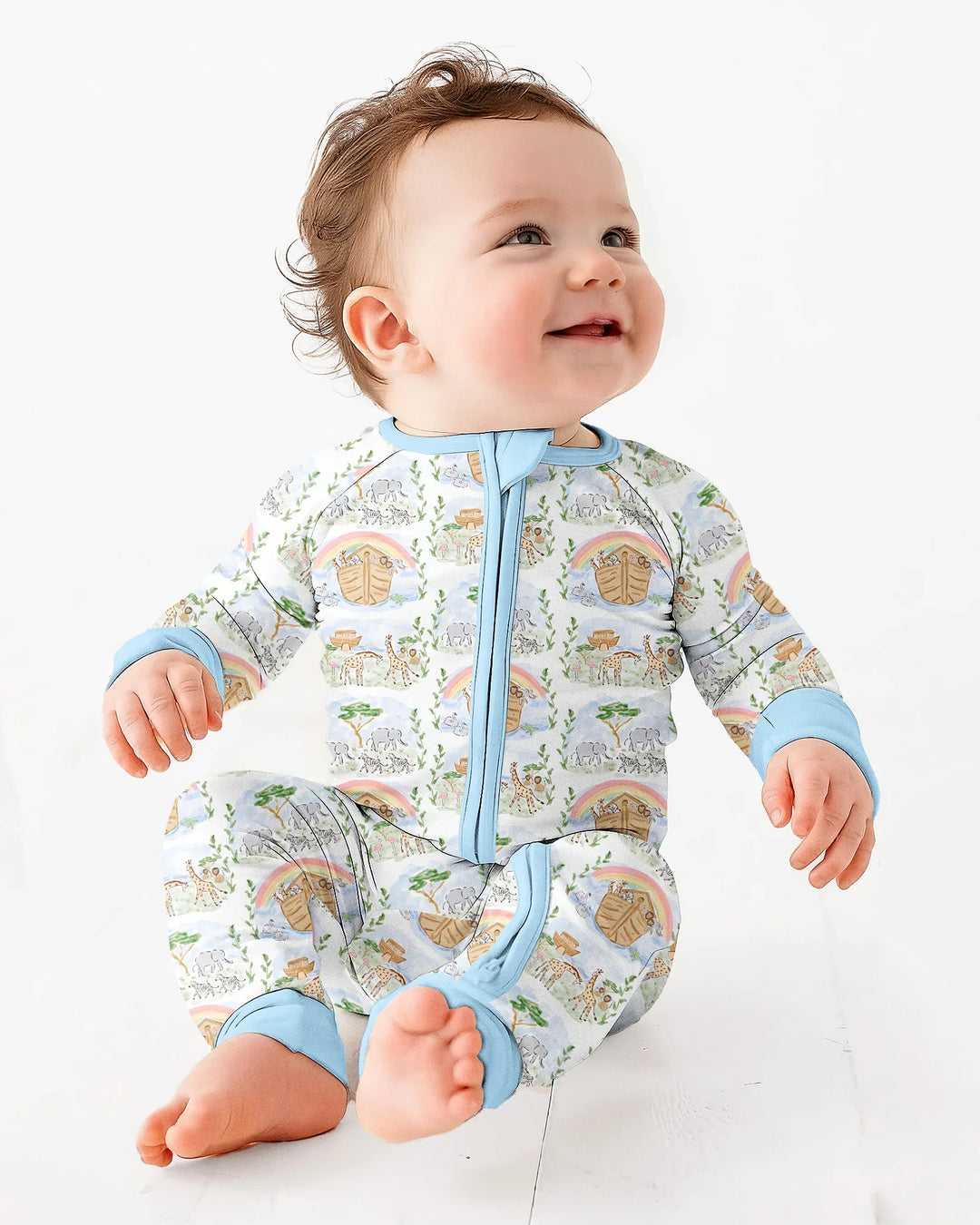 Gerippte Babykleidung mit individuellem Foto - Weich &amp; Skizzenhaft