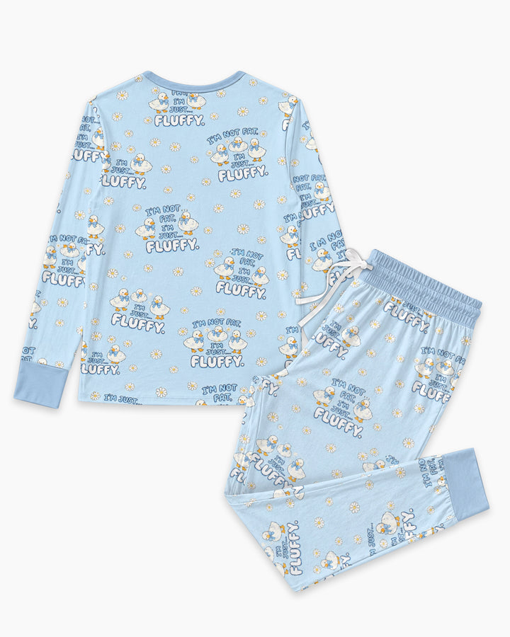 Not Fat Just Fluffy Bamboo Women Pajama Set
