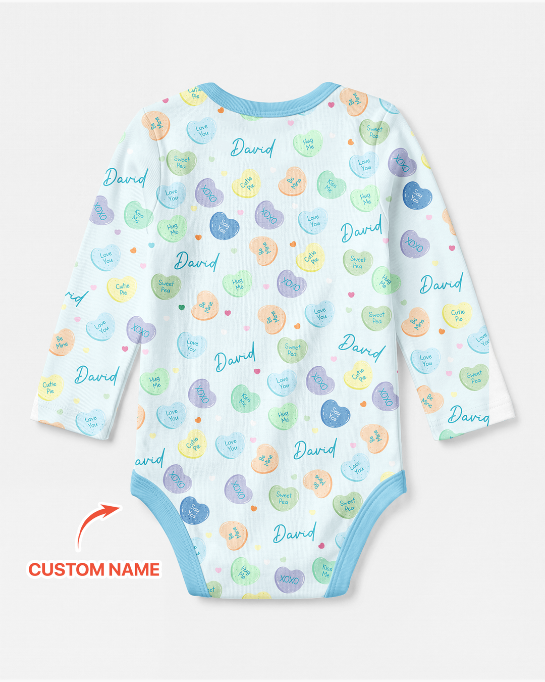 Gerippte Babykleidung mit individuellem Foto - Weich &amp; Skizzenhaft