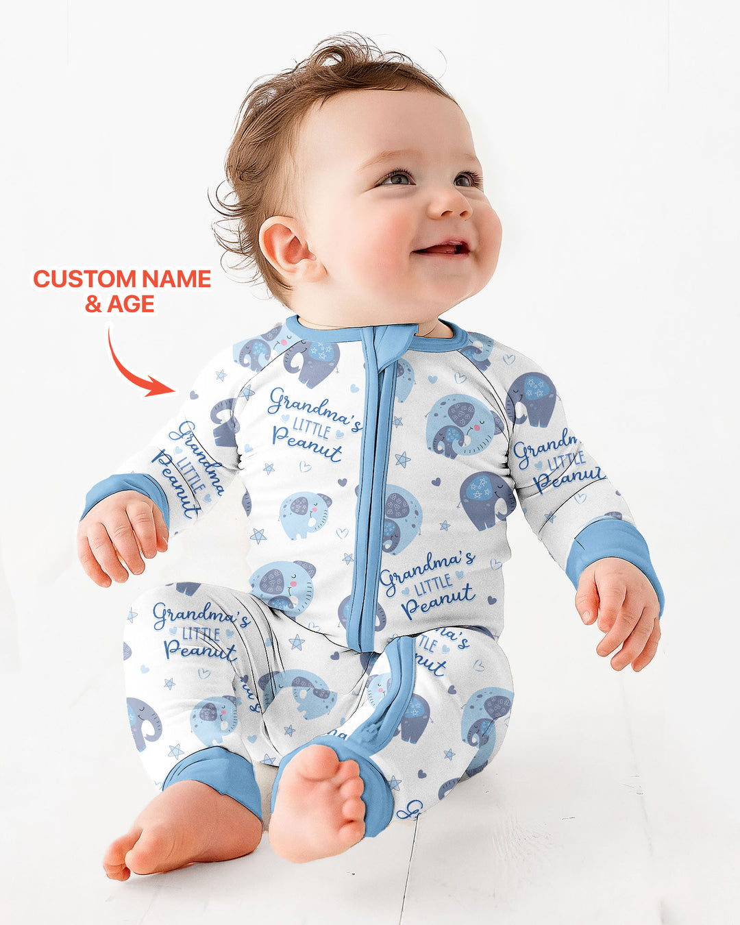 Little Peanut Baby Elephant Bamboo Convertible Zippy