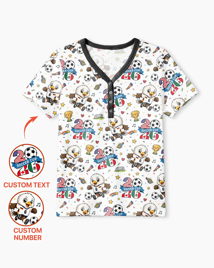 We Are The Champions Soccer Cup 2026 Bamboo Women Short Sleeve Short Pajama Set