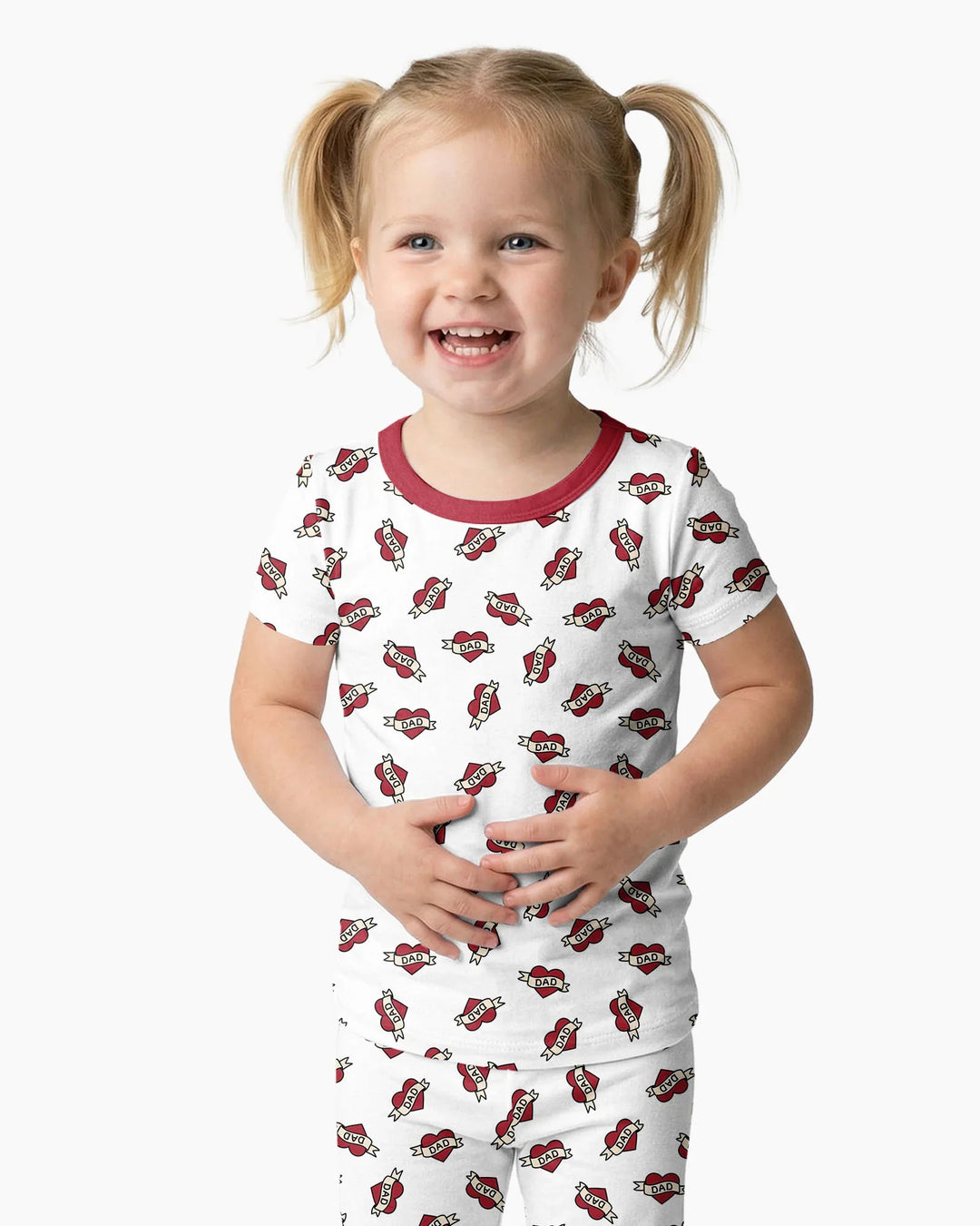Zweiteiliges, kurzärmliges Pyjama-Set mit Marienkäfern