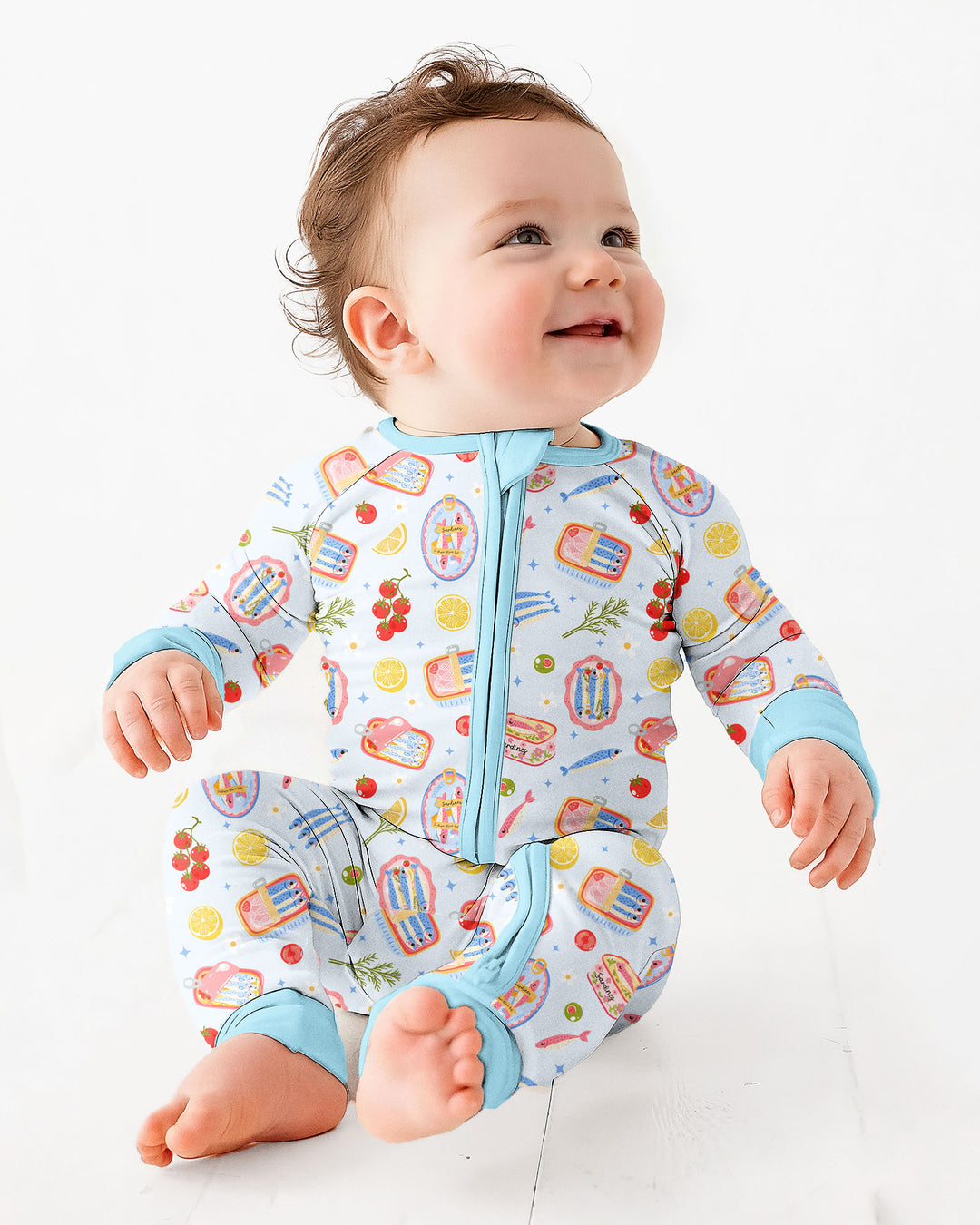 Gerippte Babykleidung mit individuellem Foto - Weich &amp; Skizzenhaft