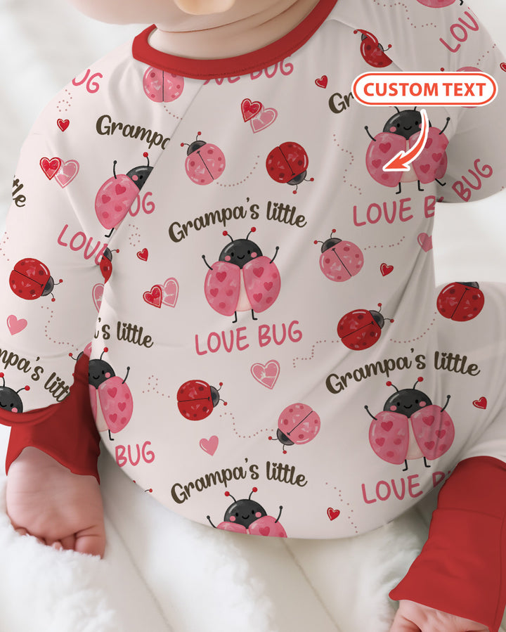 Personalized Grandma's Little Love Bug Bamboo Convertible Zippy