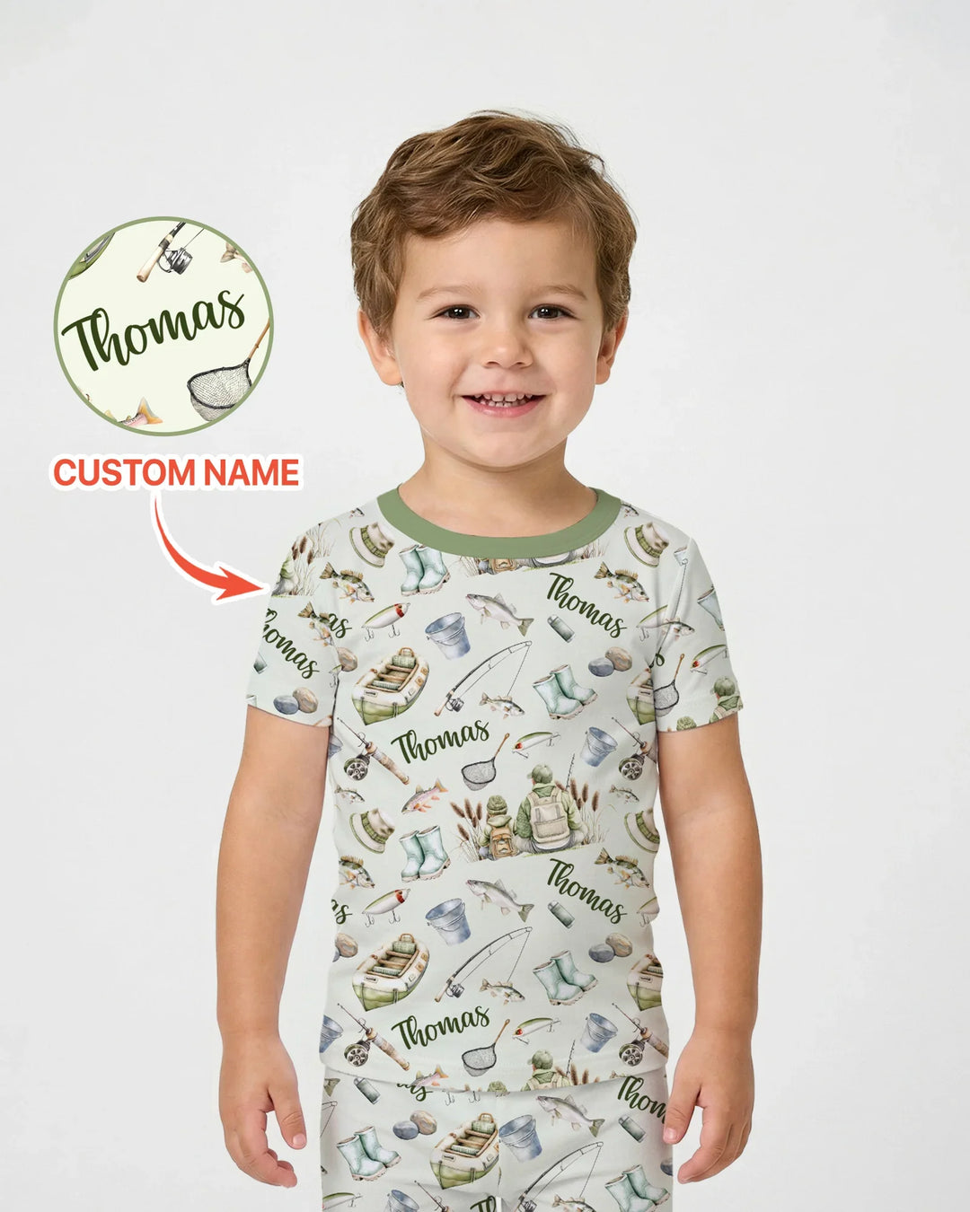 Zweiteiliges, kurzärmliges Pyjama-Set mit Marienkäfern