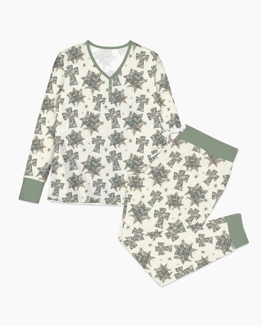 Vorlage Bambus Damen Pyjama Set
