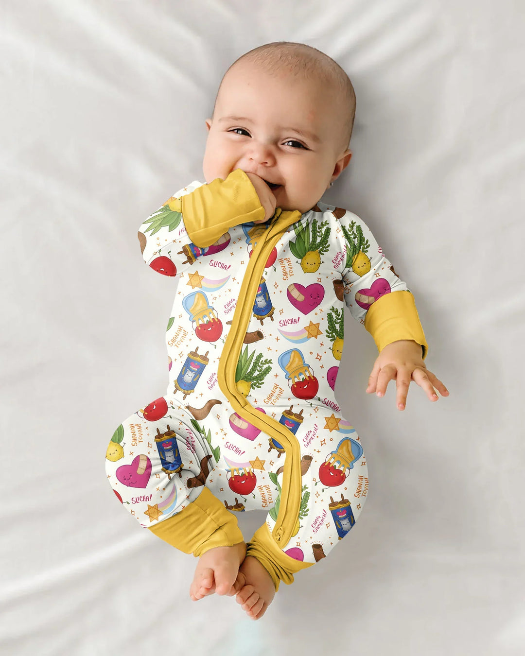 Gerippte Babykleidung mit individuellem Foto - Weich &amp; Skizzenhaft