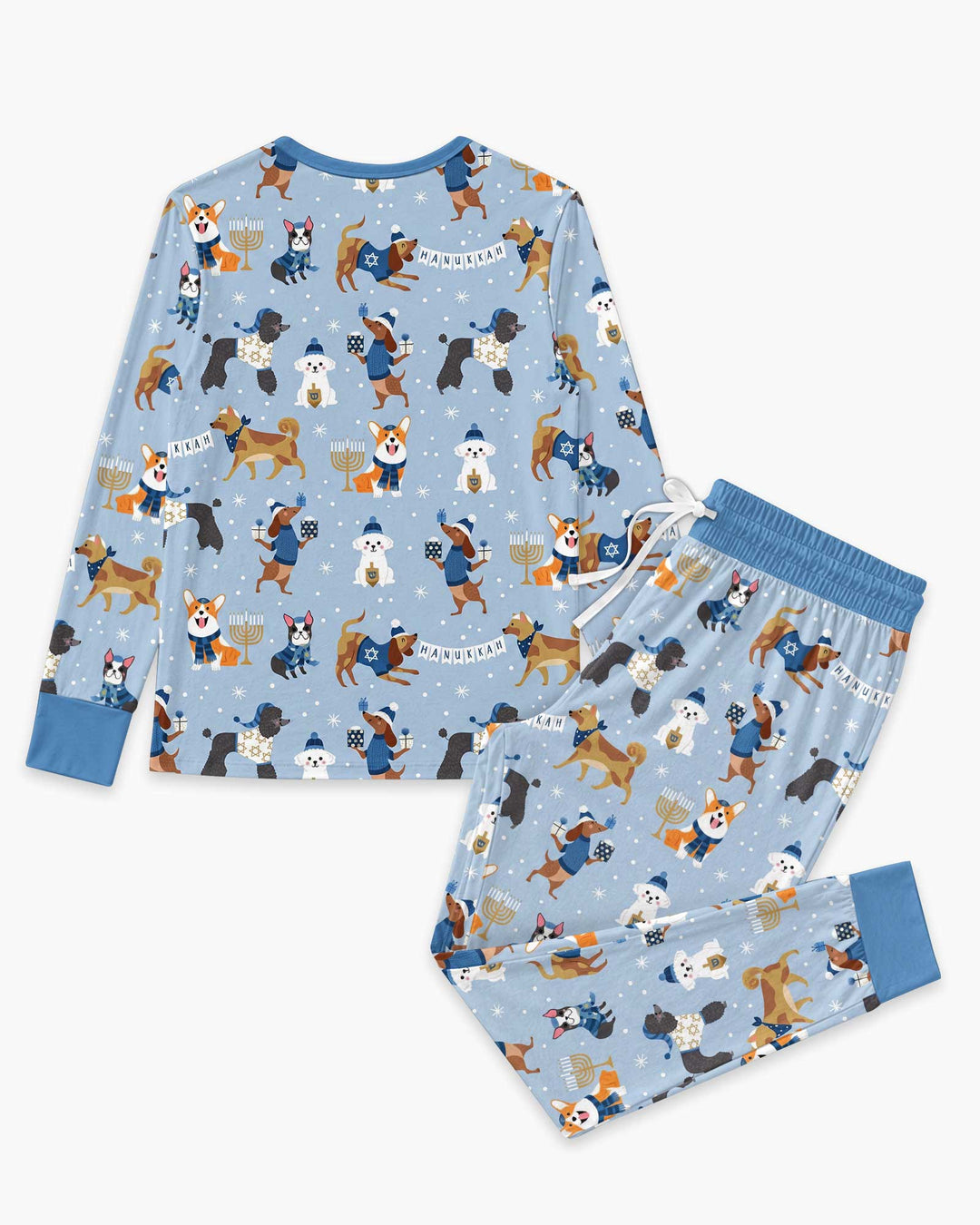 Hanukkah Dogs Bamboo Women Pajama Set