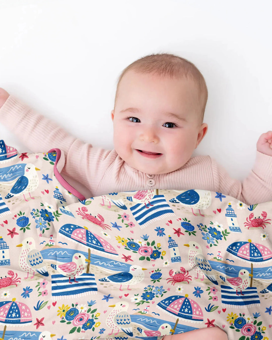 A Day At The Shore Bamboo Blanket