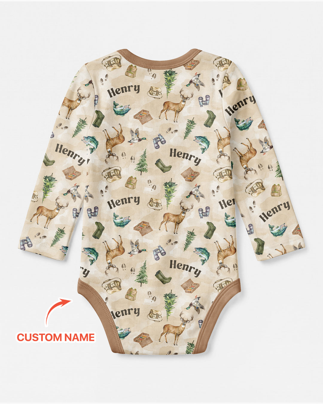 Personalized Funny Hunting  Bamboo Bodysuit