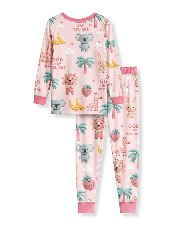 Little Blessings Bamboo Two Piece Long Sleeve Pajama Set