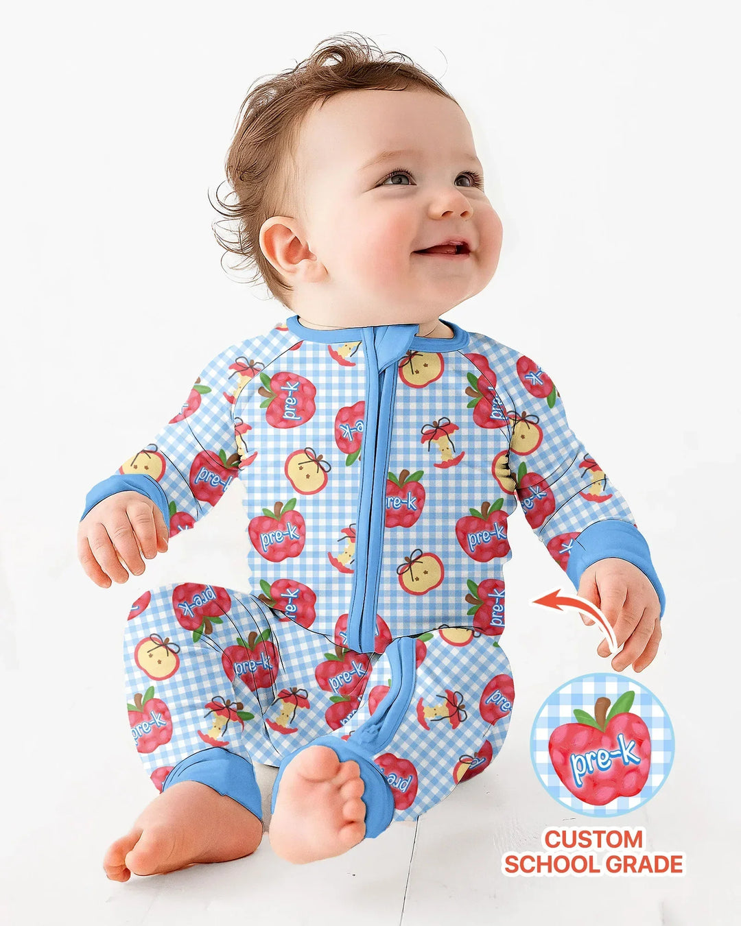 Gerippte Babykleidung mit individuellem Foto - Weich &amp; Skizzenhaft