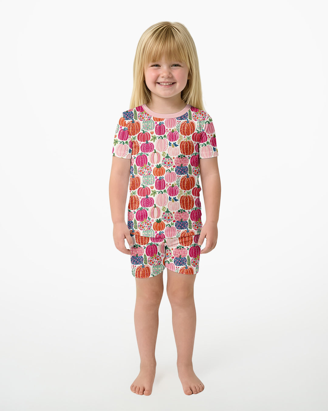Schlafanzug-Set zweiteilig, kurze Ärmel, kurze Hose, Bambus