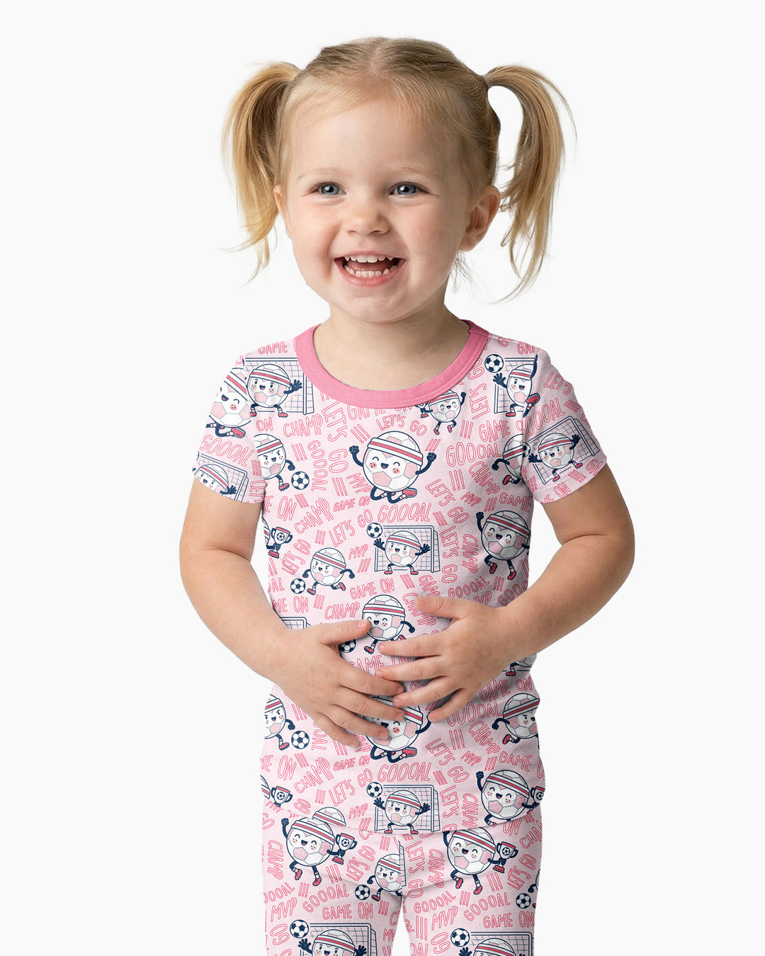 Zweiteiliges, kurzärmliges Pyjama-Set mit Marienkäfern