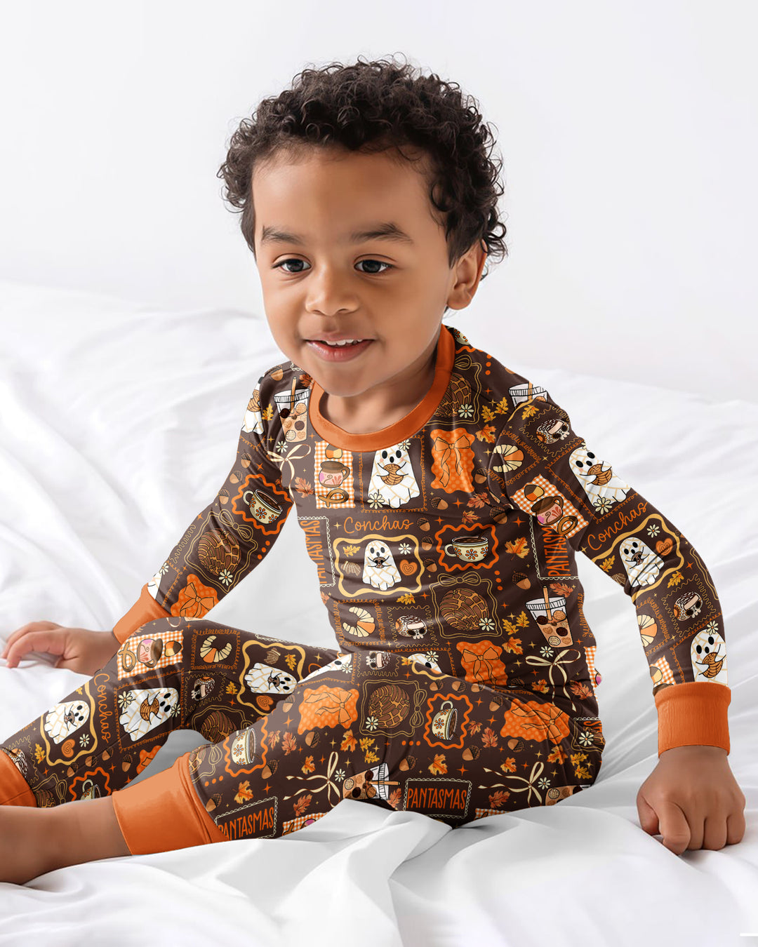 Fall Conchas Bamboo Two Piece Long Sleeve Pajama Set