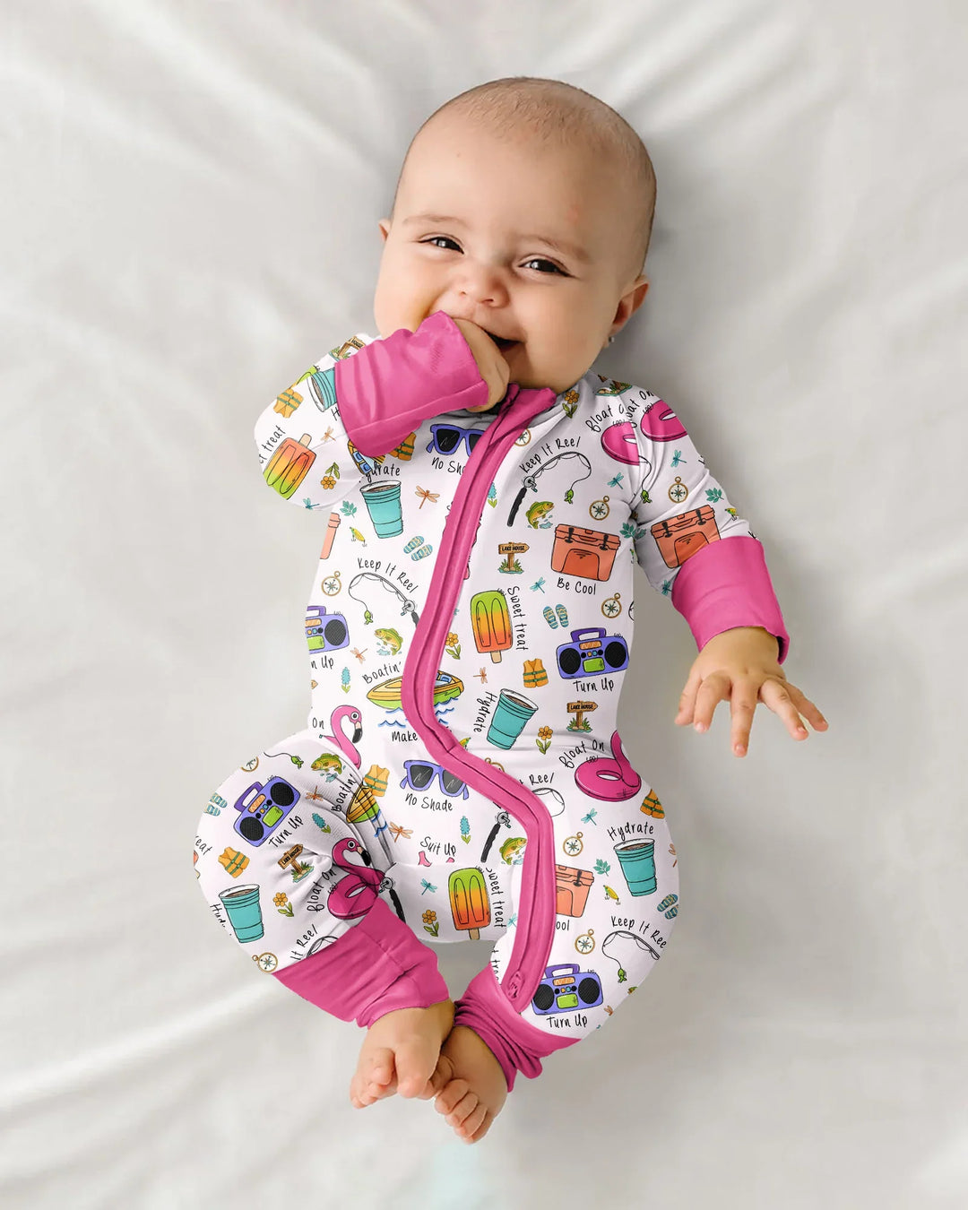 Gerippte Babykleidung mit individuellem Foto - Weich &amp; Skizzenhaft