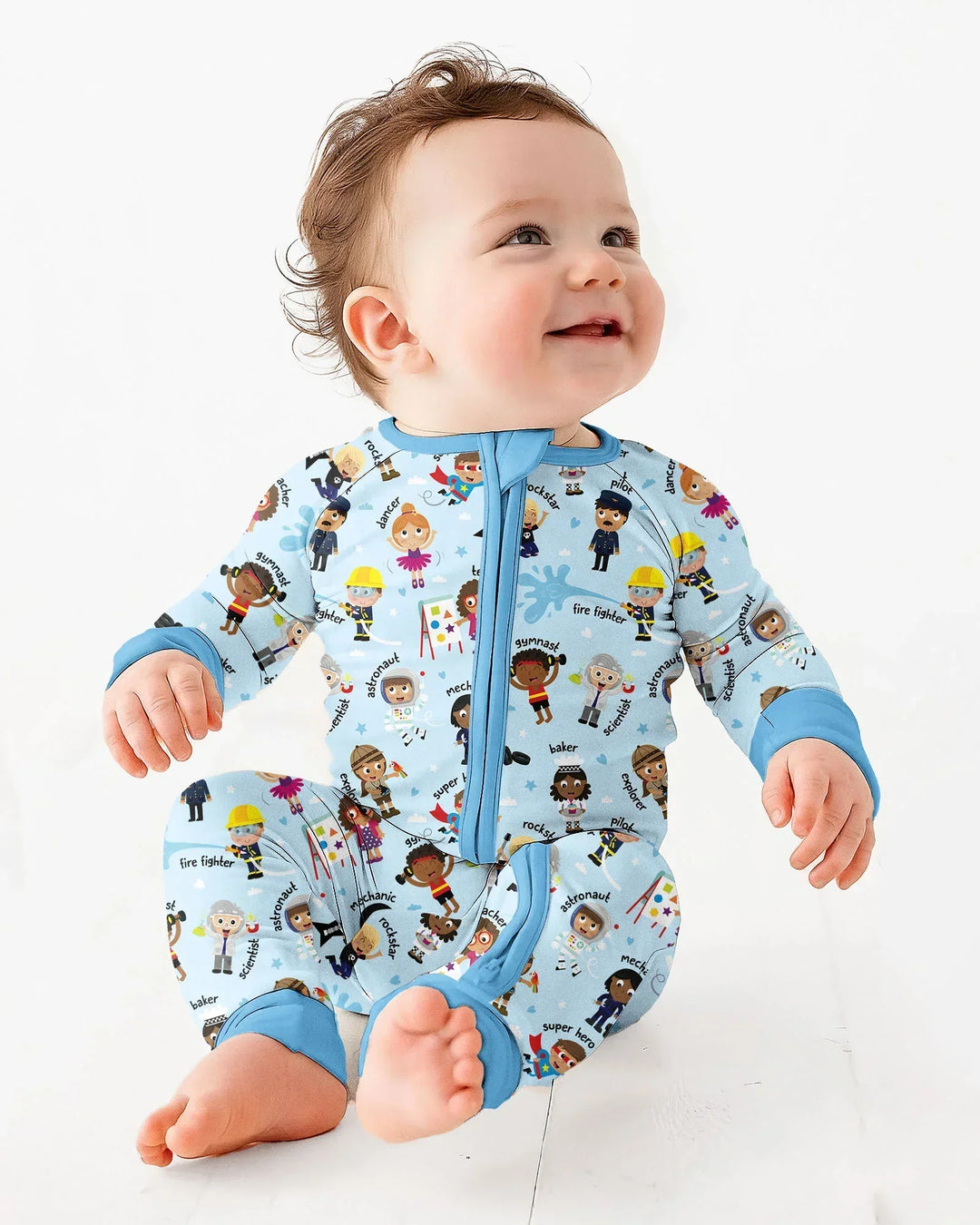 Gerippte Babykleidung mit individuellem Foto - Weich &amp; Skizzenhaft