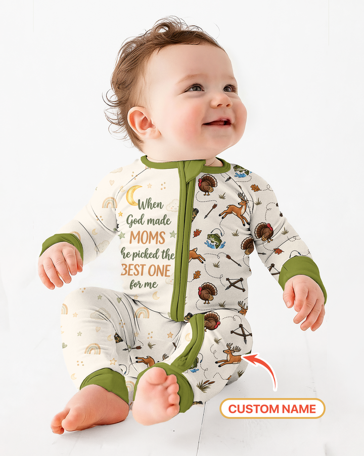 Personalized Pack My Diapers I'm Going Hunting Bamboo Convertible Zippy