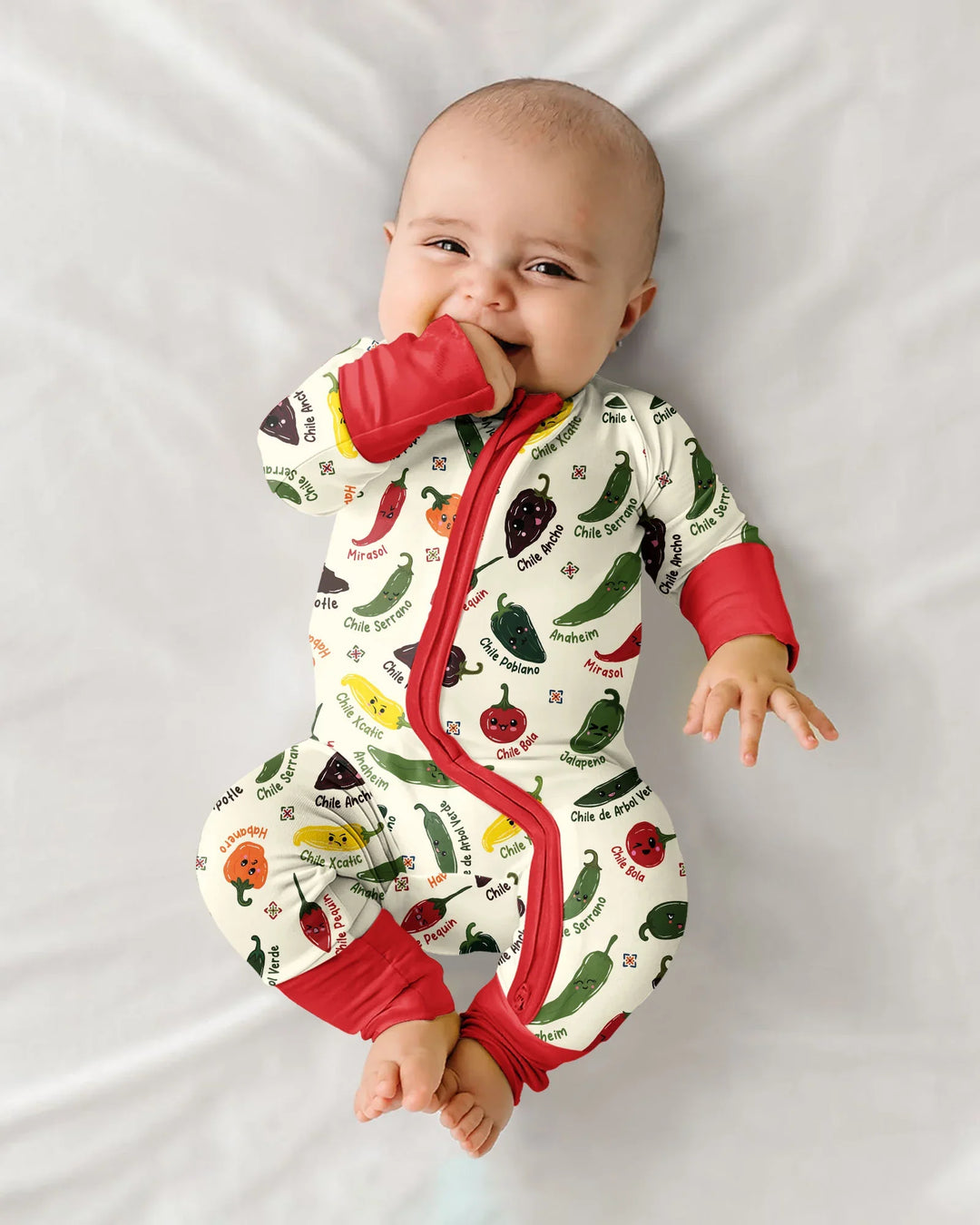 Gerippte Babykleidung mit individuellem Foto - Weich &amp; Skizzenhaft