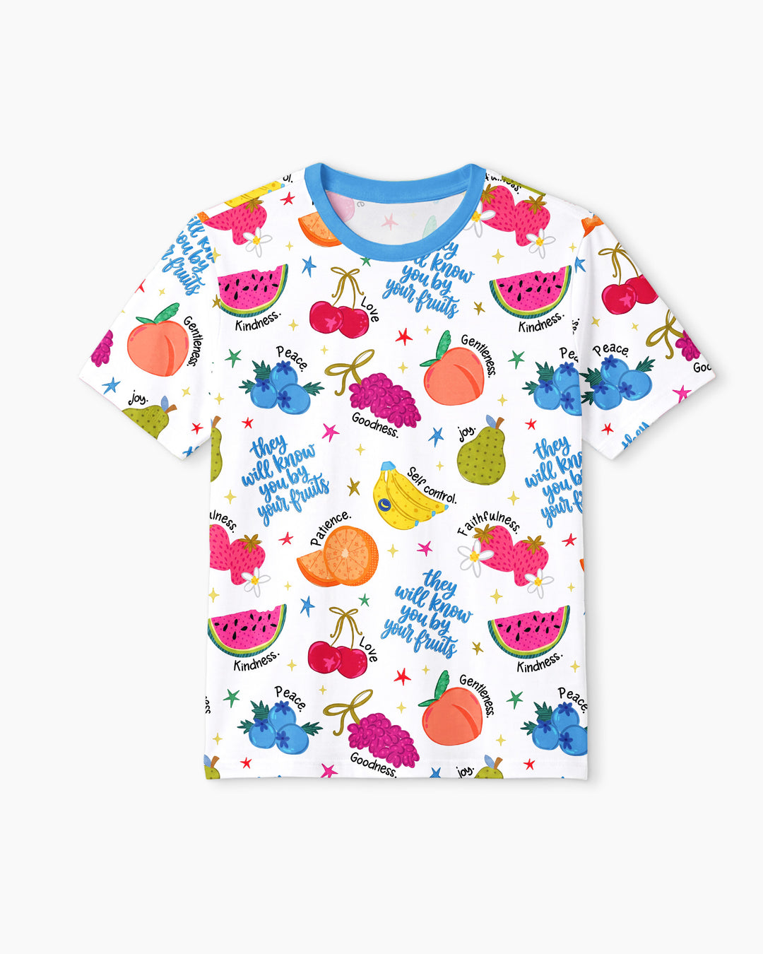They Will Know You By Your Fruits Men Short Sleeve Short Pajama Set