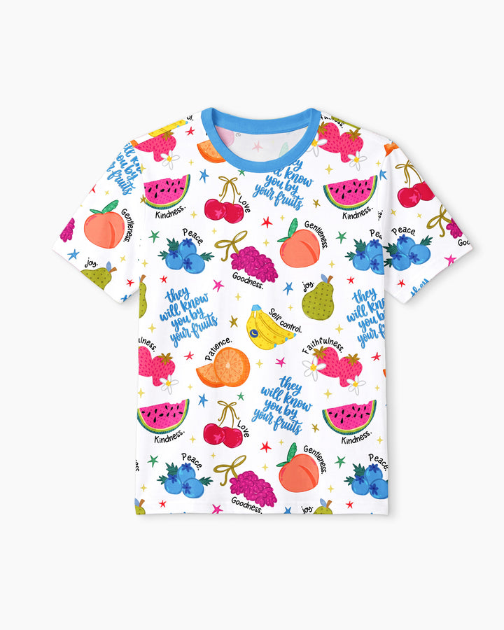 They Will Know You By Your Fruits Men Short Sleeve Short Pajama Set