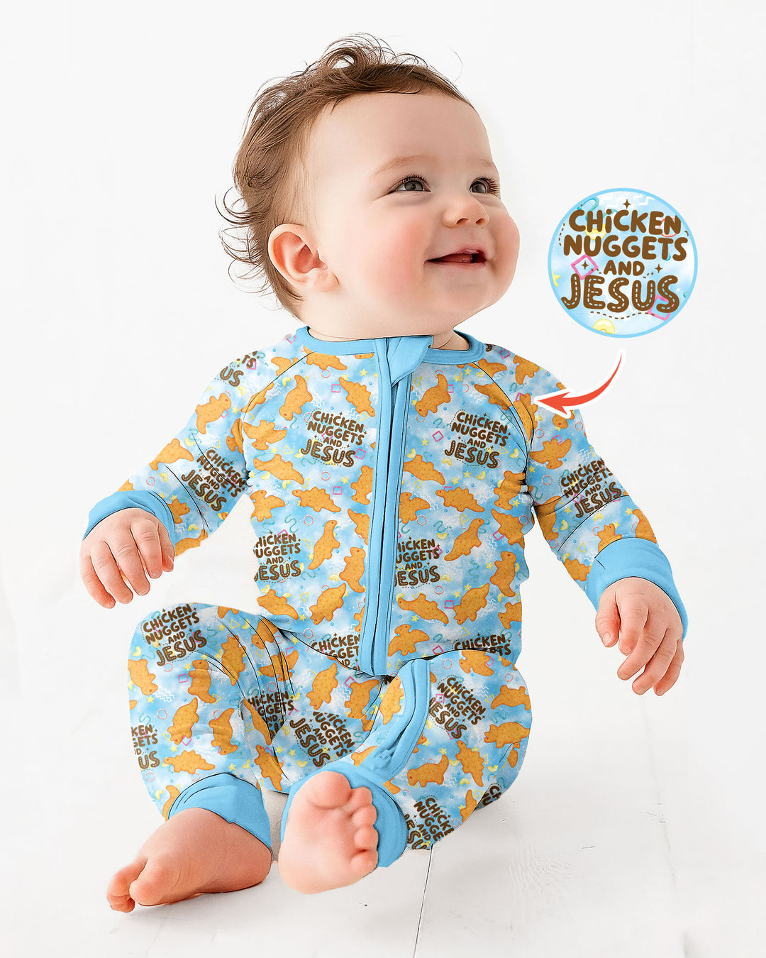 Gerippte Babykleidung mit individuellem Foto - Weich &amp; Skizzenhaft