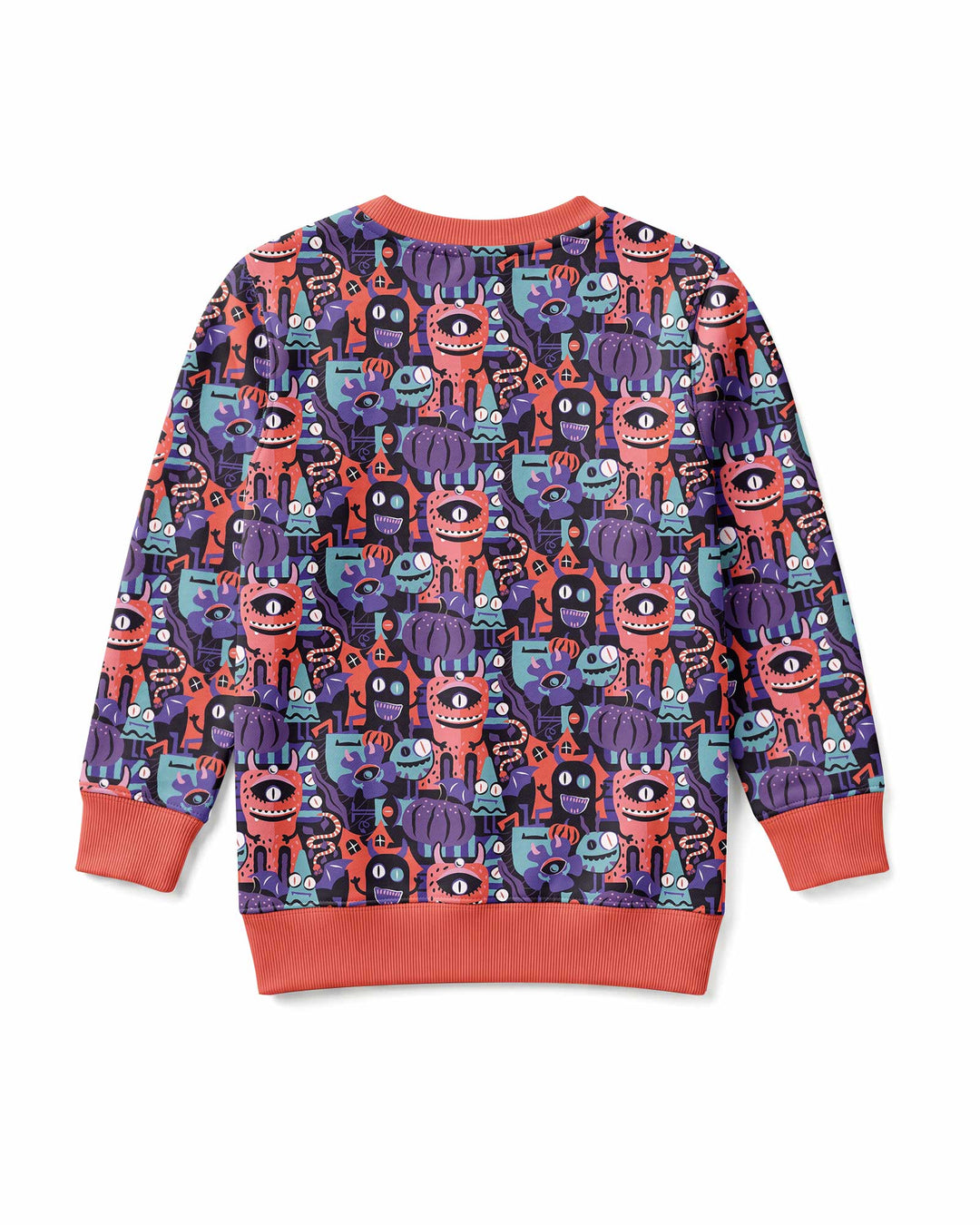Halloween Multi Eyed Monsters Bamboo Crewneck Sweatshirt
