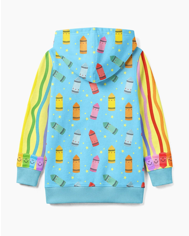 Happy Crayon Friends Bamboo Zip Hoodie