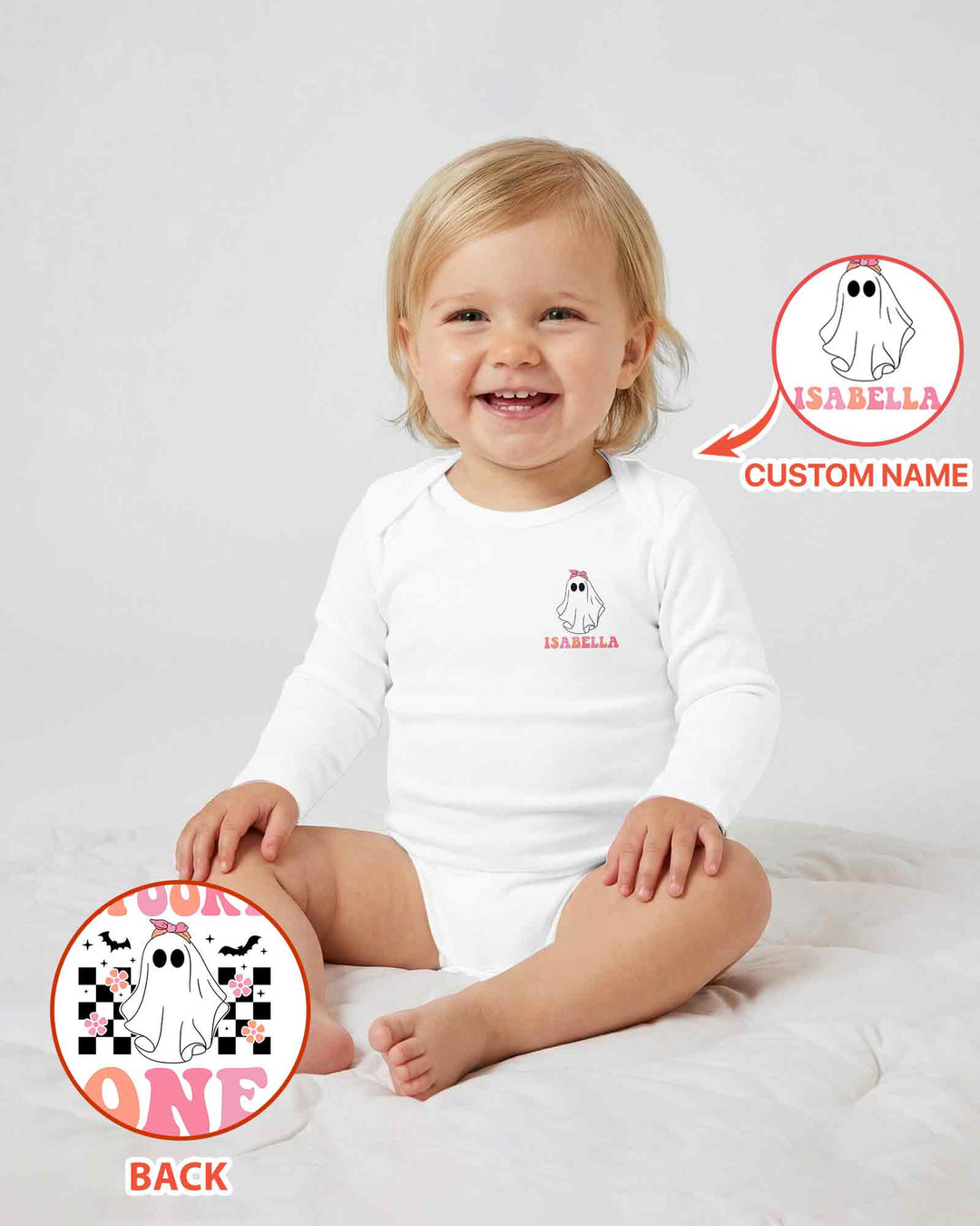 Personalized Spooky One Bamboo Bodysuit