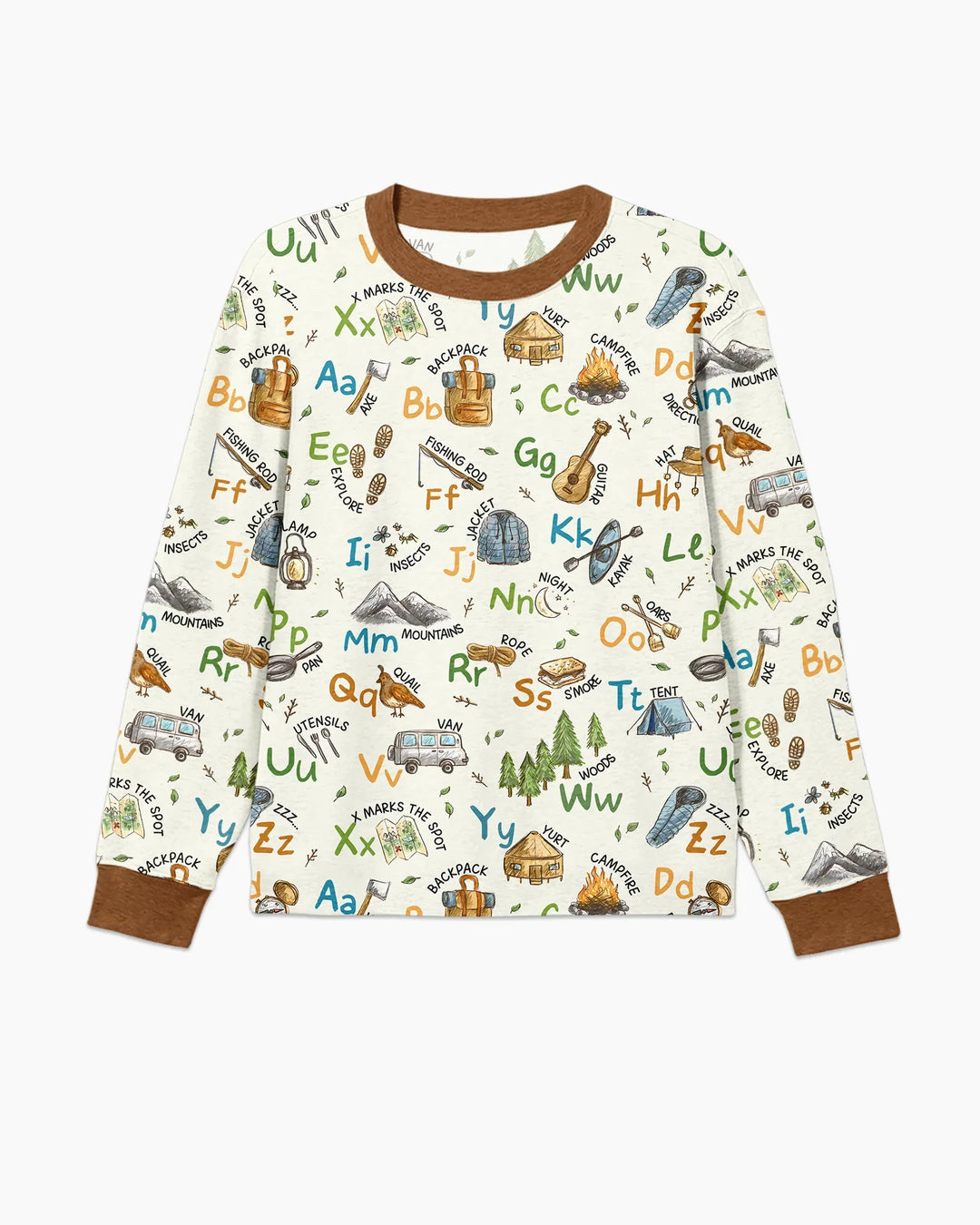 Adventure Alphabet ABCs Summer Camp Bamboo Men's Pajama Set