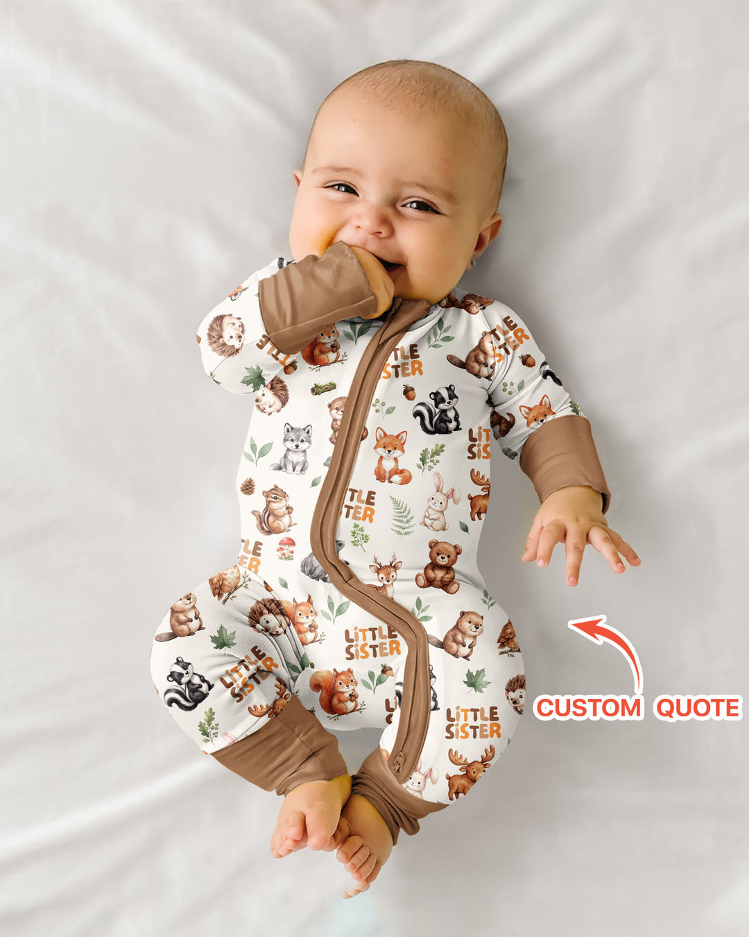 Gerippte Babykleidung mit individuellem Foto - Weich &amp; Skizzenhaft