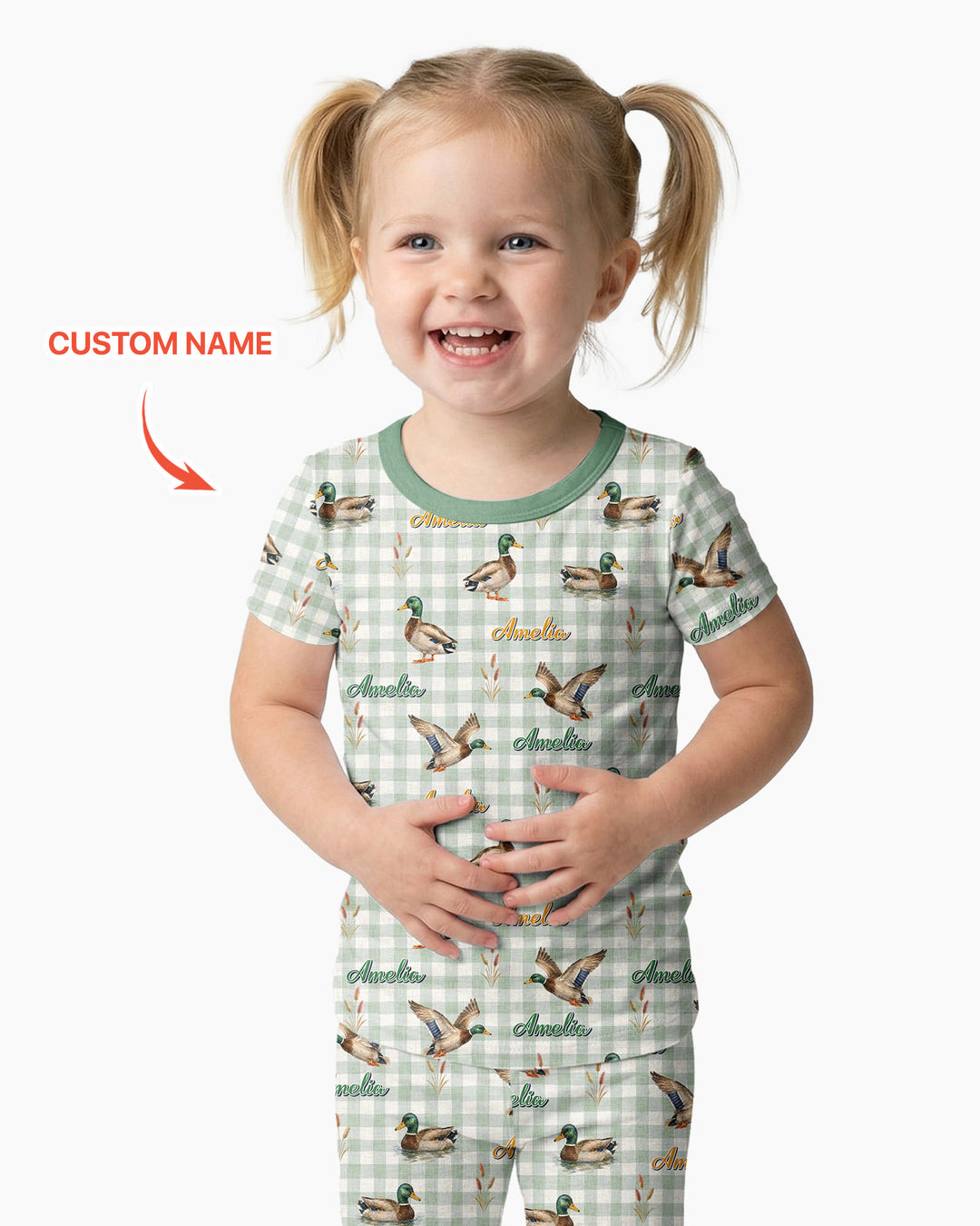 Zweiteiliges, kurzärmliges Pyjama-Set mit Marienkäfern