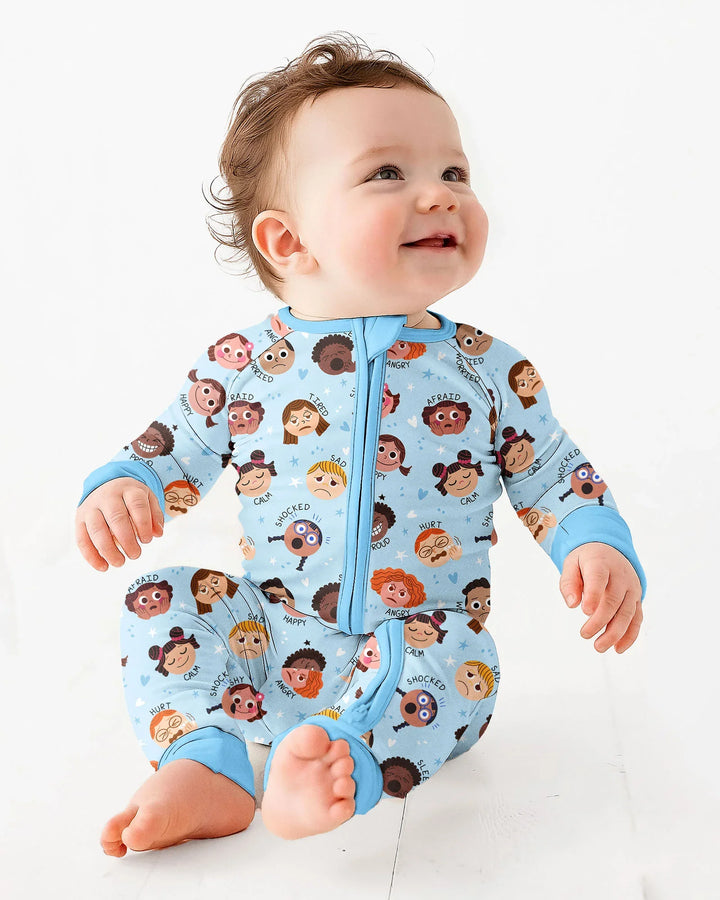 Gerippte Babykleidung mit individuellem Foto - Weich &amp; Skizzenhaft