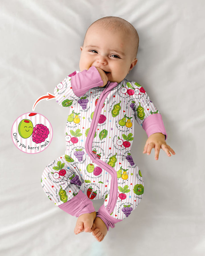 Fruits And Vegetables Love Puns Bamboo Convertible Zippy