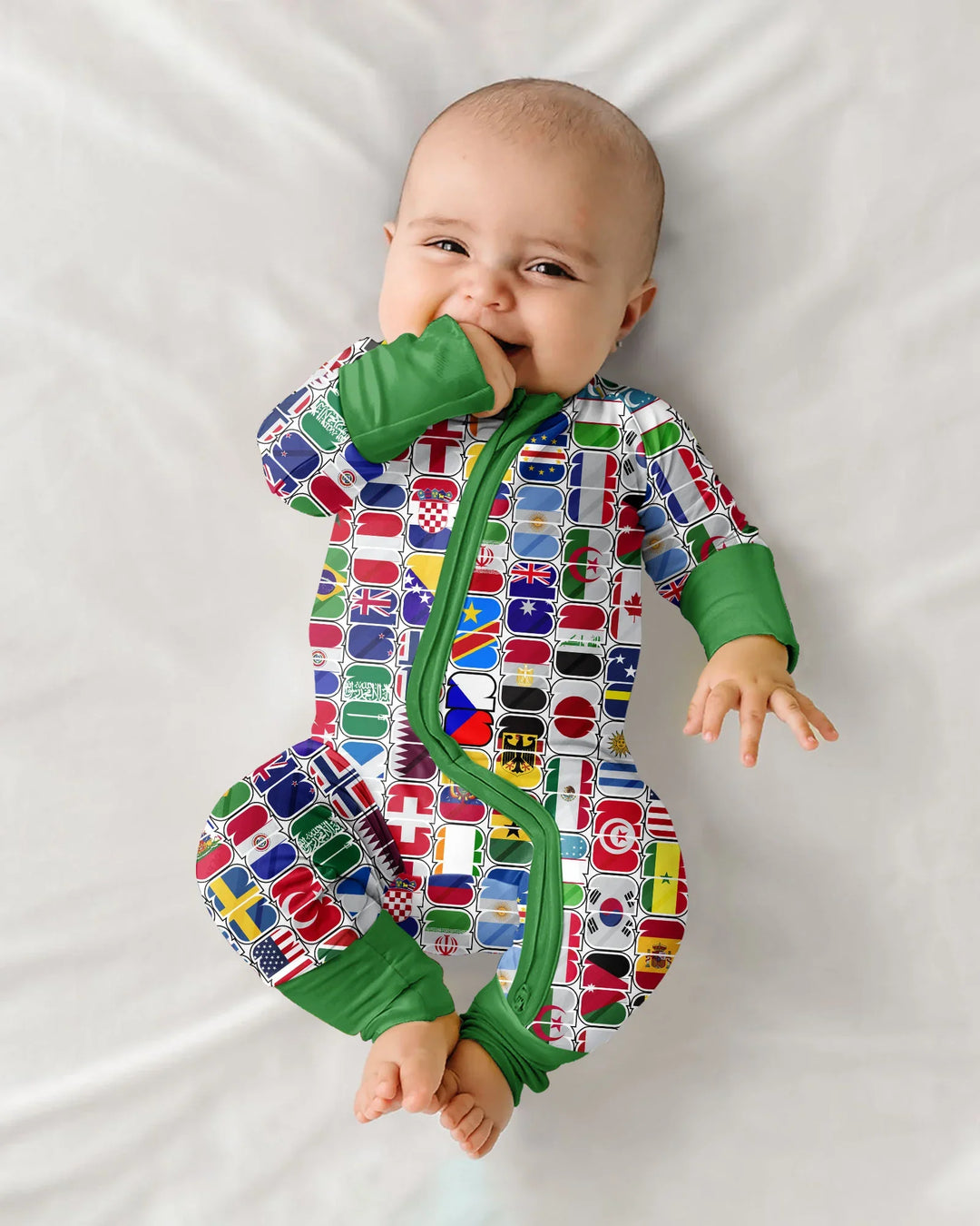 Gerippte Babykleidung mit individuellem Foto - Weich &amp; Skizzenhaft