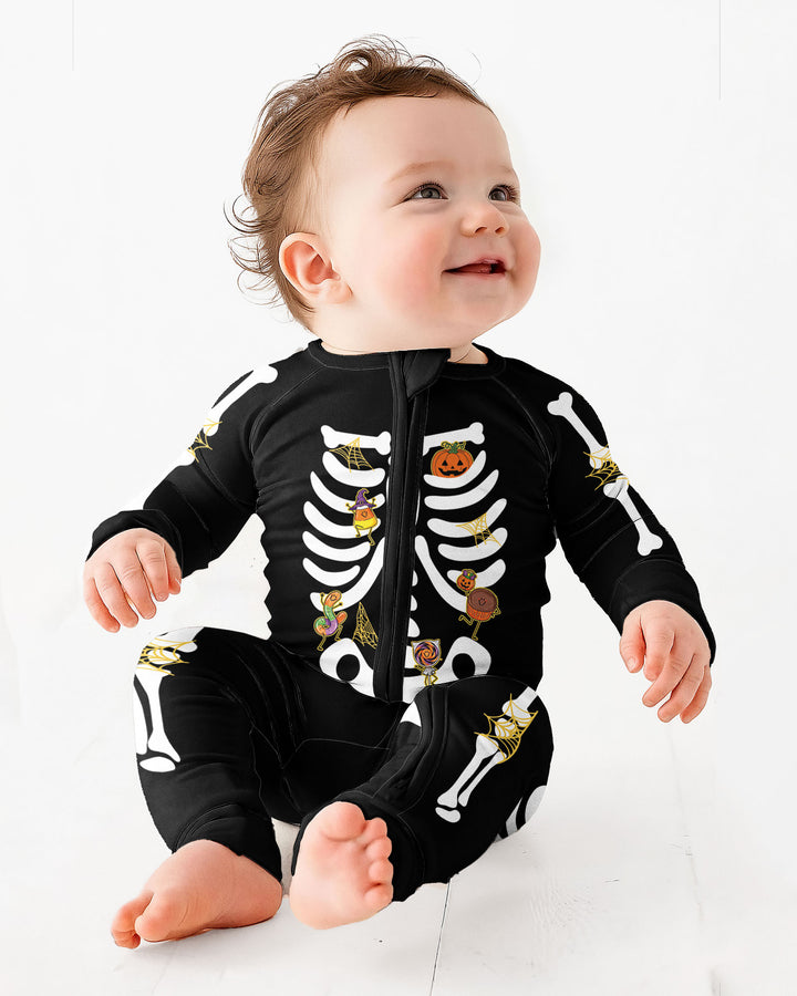 Halloween Skeleton Candy Bamboo Convertible Zippy