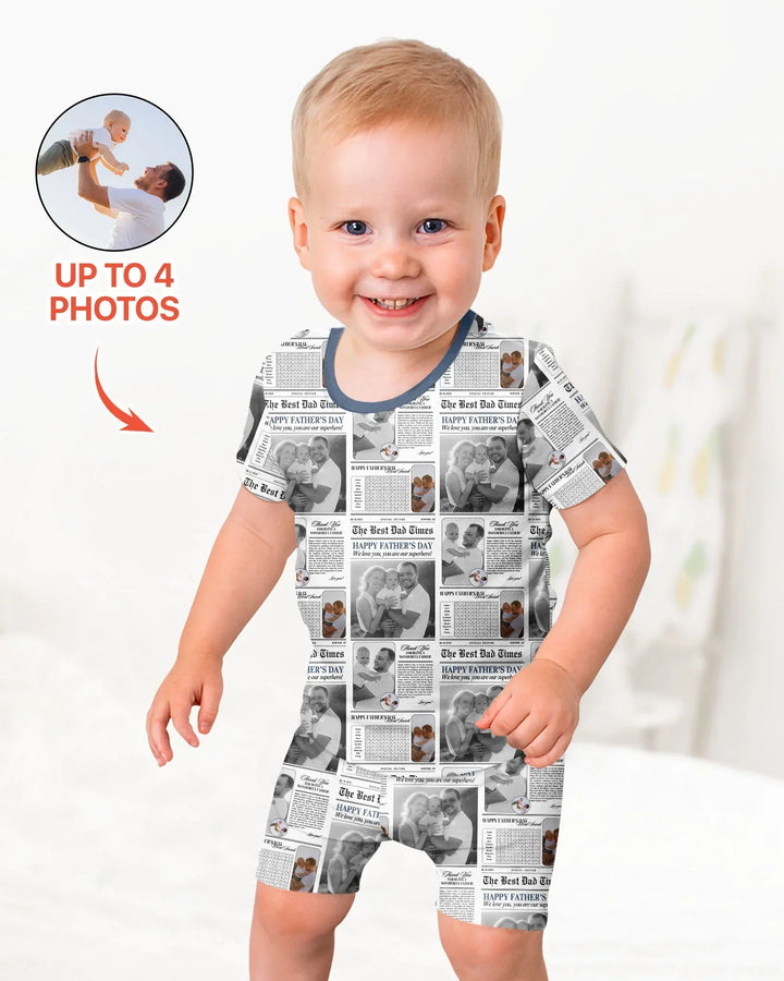 Zweiteiliges Pyjama-Set mit kurzen Ärmeln und Shorts im Sommer-Design