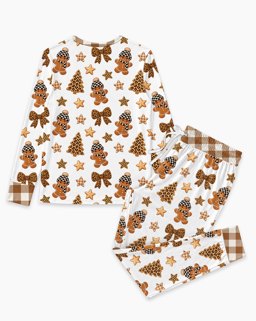 Leopard Christmas Magic Bamboo Women Pajama Set