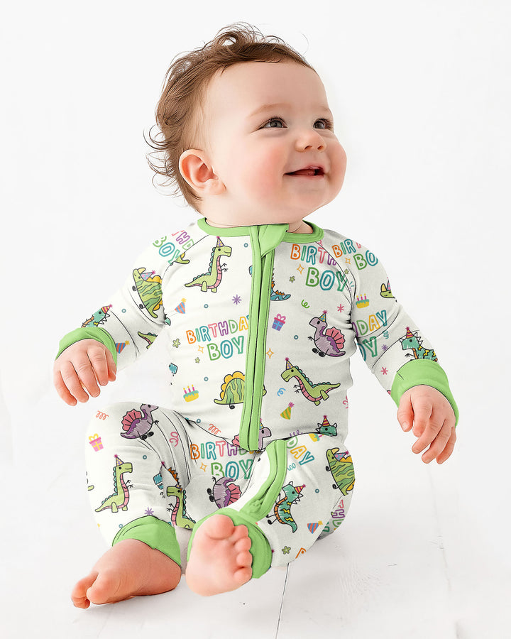 Dino Birthday Boy Bamboo Convertible Zippy