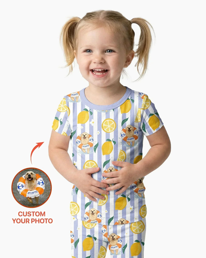 Zweiteiliges, kurzärmliges Pyjama-Set mit Marienkäfern