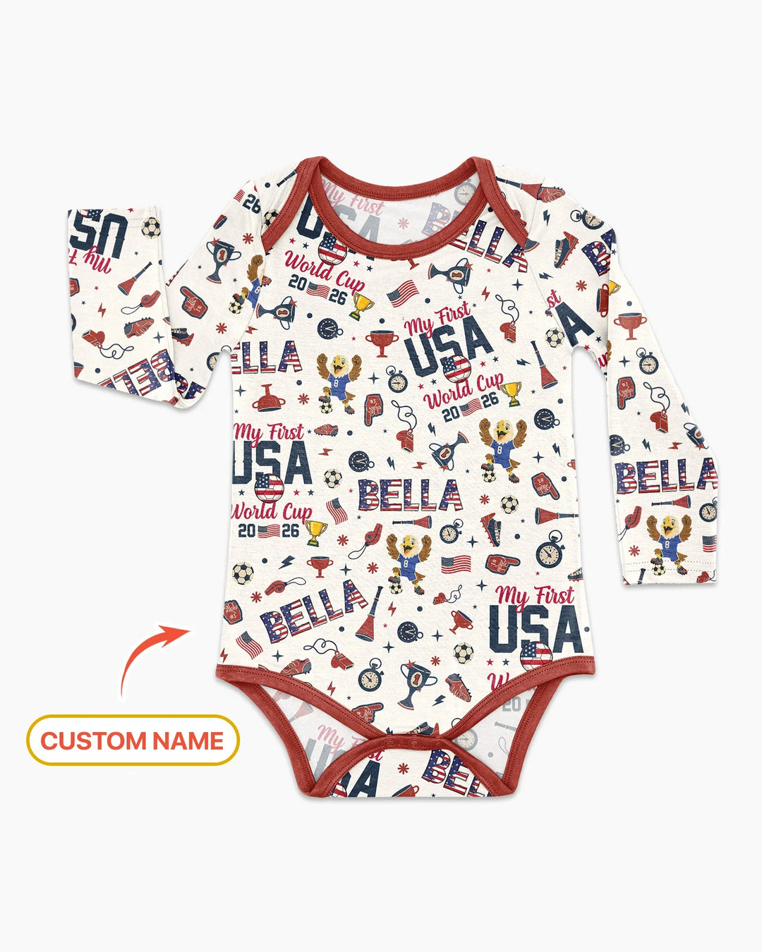 My First Soccer Cup 2026 Bamboo Bodysuit