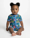 Romper mit Reißverschluss „Folk Floral Bamboo Shorty“