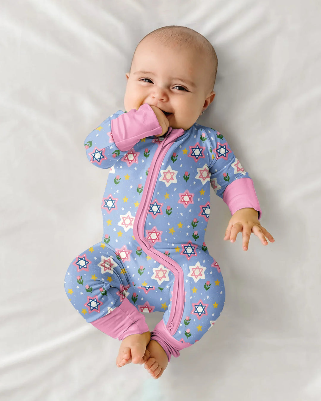 Gerippte Babykleidung mit individuellem Foto - Weich &amp; Skizzenhaft