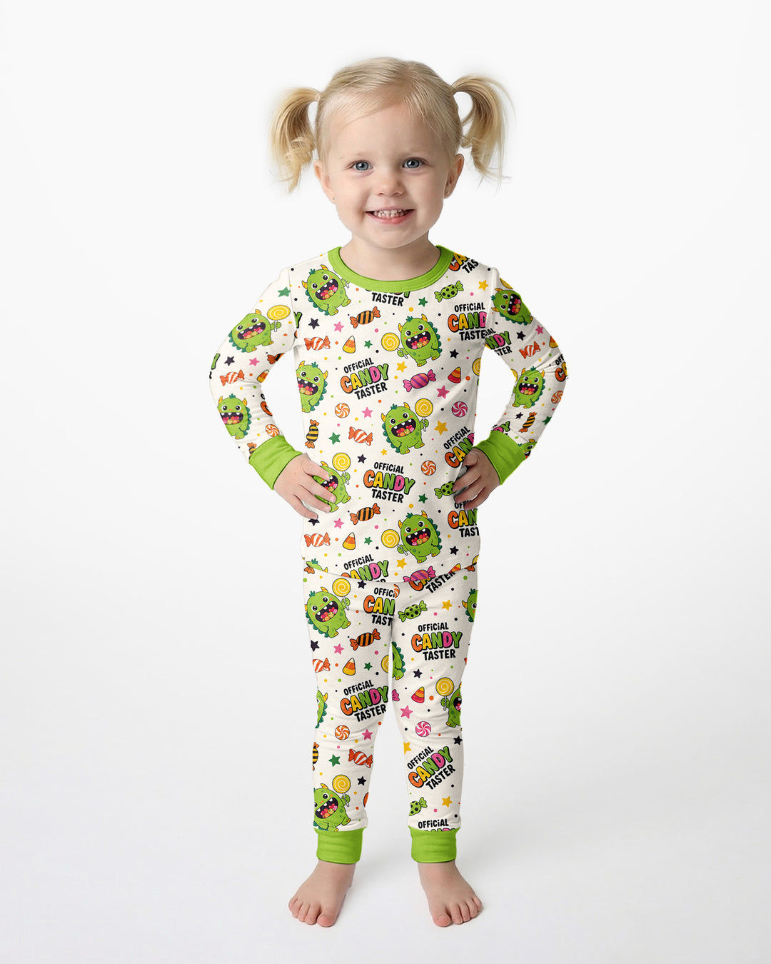 Halloween Official Candy Tester Bamboo Two Piece Long Sleeve Pajama Set