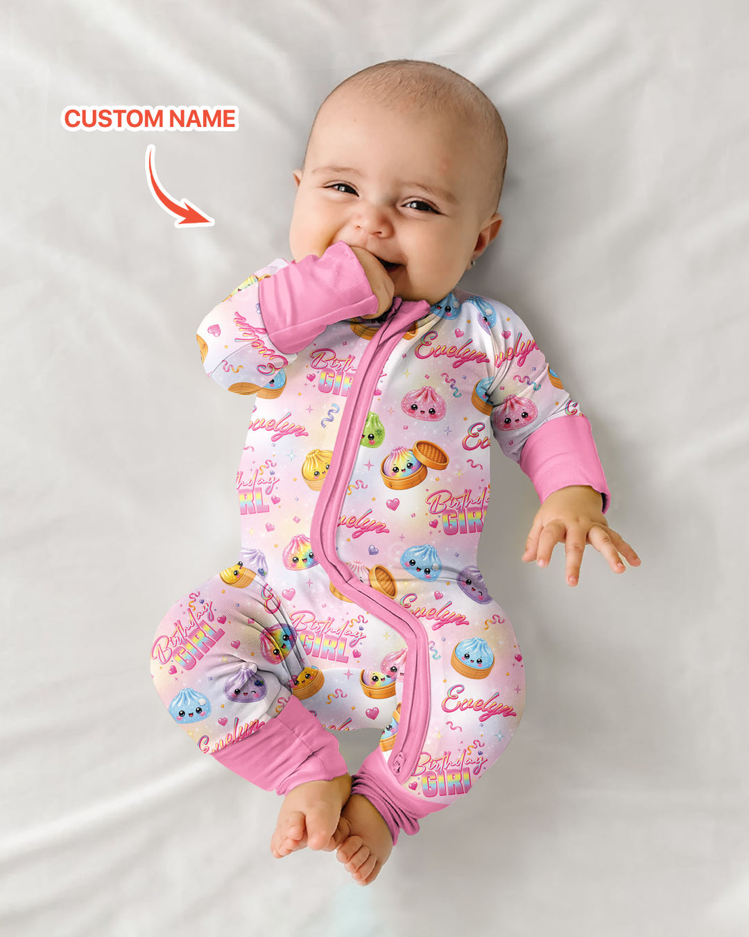 Gerippte Babykleidung mit individuellem Foto - Weich &amp; Skizzenhaft