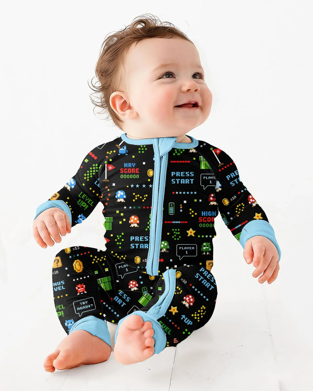 Gerippte Babykleidung mit individuellem Foto - Weich &amp; Skizzenhaft