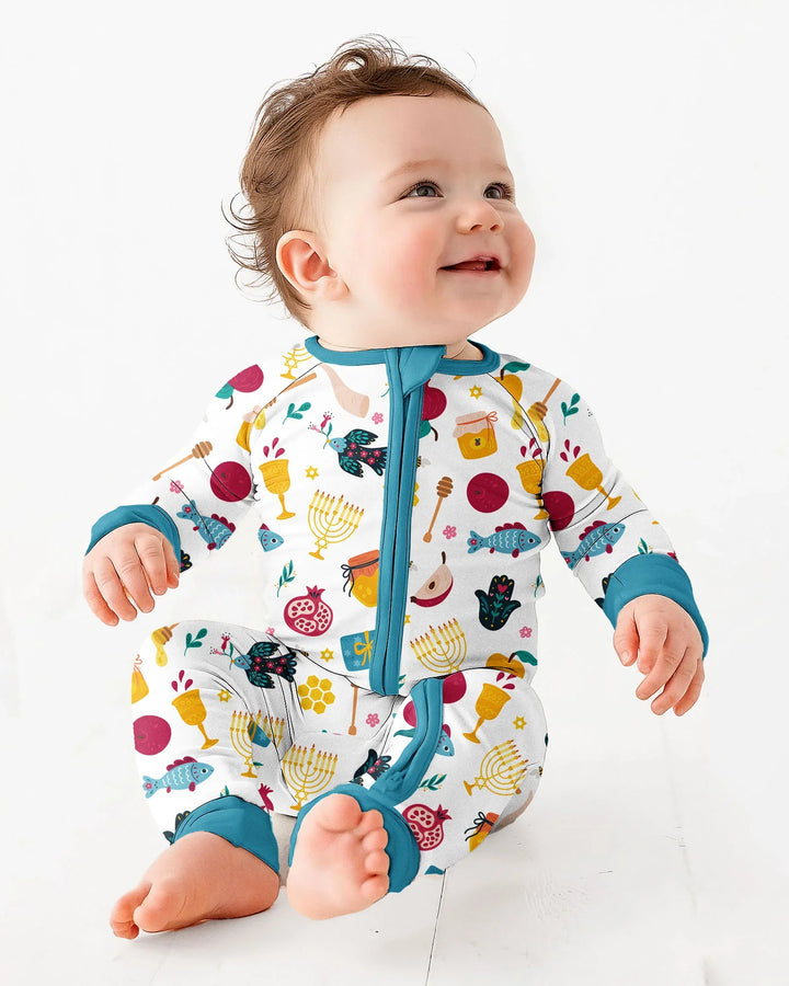 Gerippte Babykleidung mit individuellem Foto - Weich &amp; Skizzenhaft