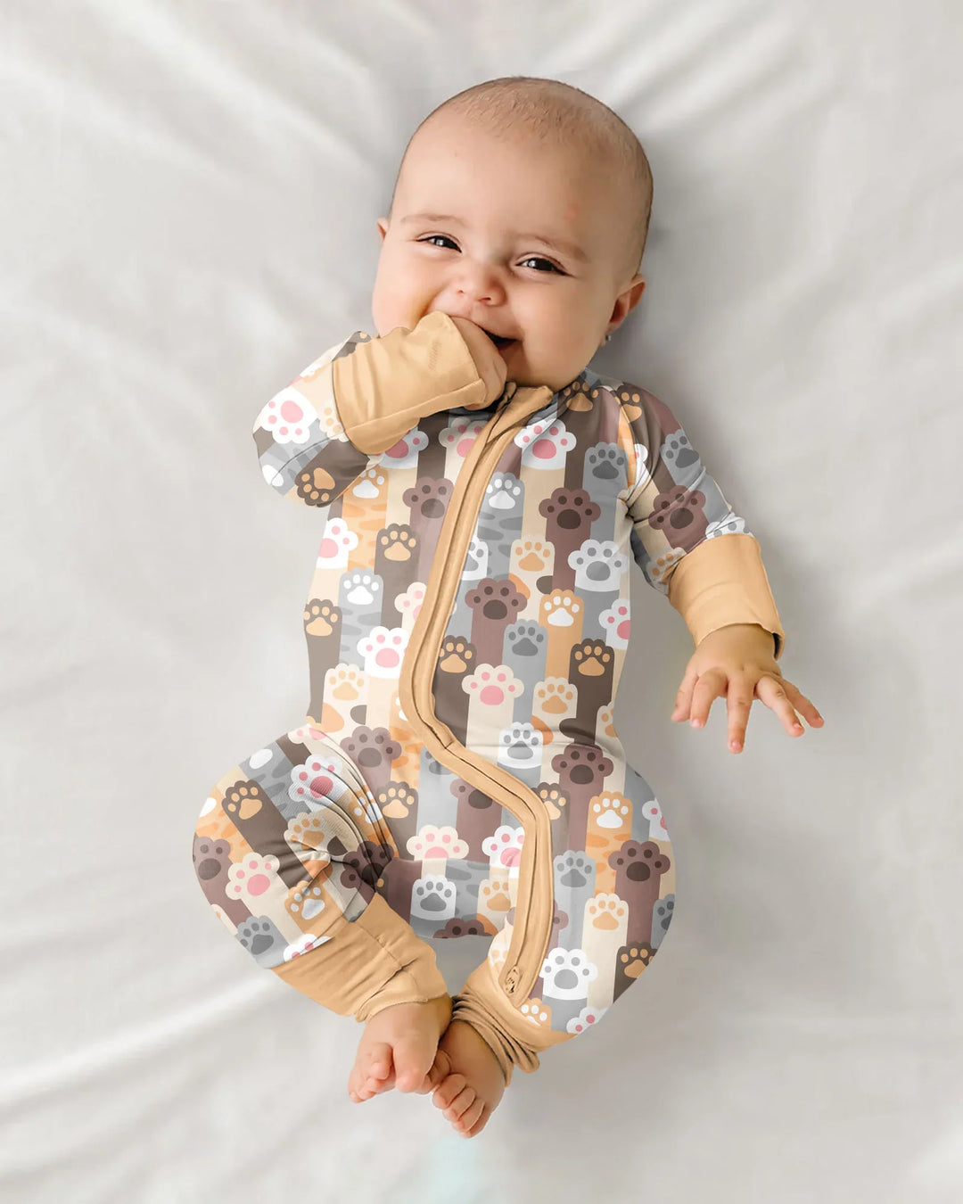 Gerippte Babykleidung mit individuellem Foto - Weich &amp; Skizzenhaft