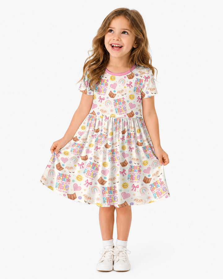 Jesus Loves Me This I Know Bamboo Twirl Dress
