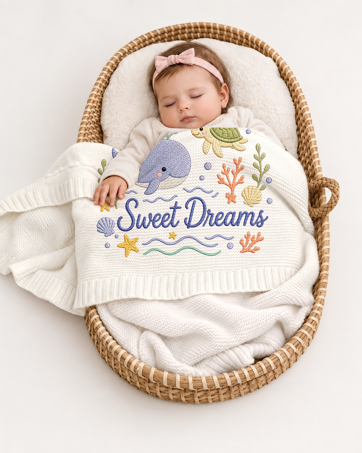 Sweet Dreams Baby Cotton Blanket